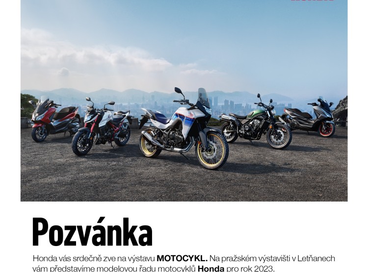 Pozvánka na výstavu MOTOCYKL