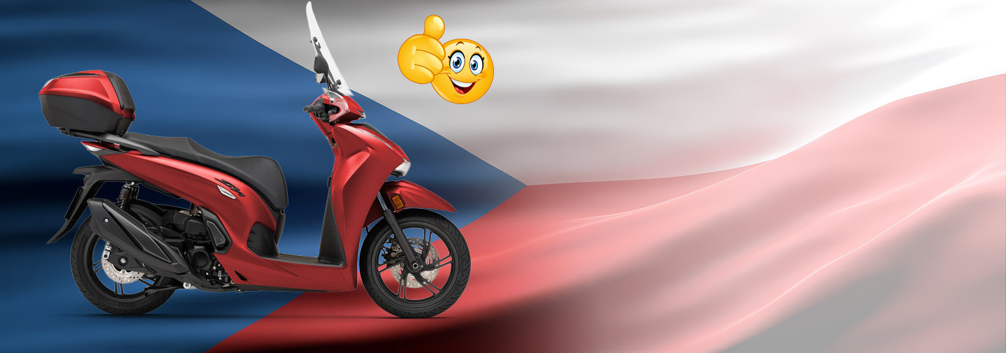 SAMETOVÁ ZIMNÍ JÍZDA:<br>CENY KLOUŽOU DOLŮ!<br>HONDA SH 350<br>