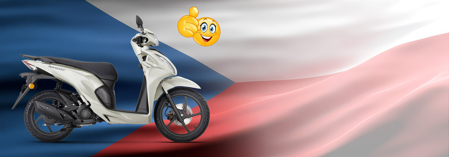 SAMETOVÁ ZIMNÍ JÍZDA:<br>CENY KLOUŽOU DOLŮ!<br>HONDA VISION 110<br>