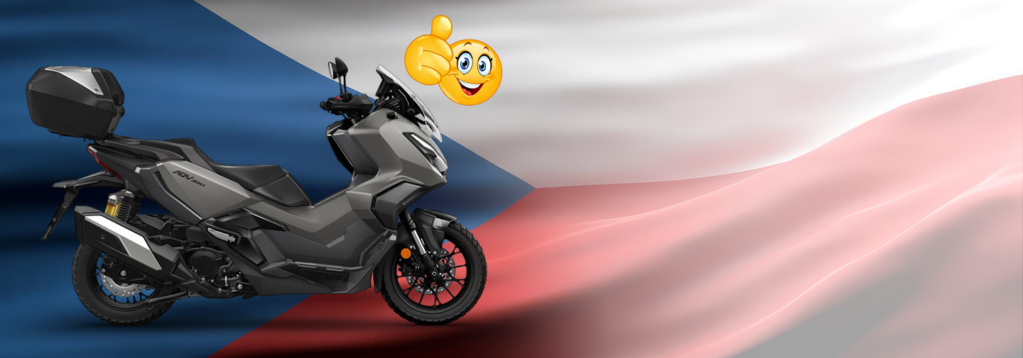 SAMETOVÁ ZIMNÍ JÍZDA:<br>CENY KLOUŽOU DOLŮ!<br>HONDA ADV 350 model 2025<br>