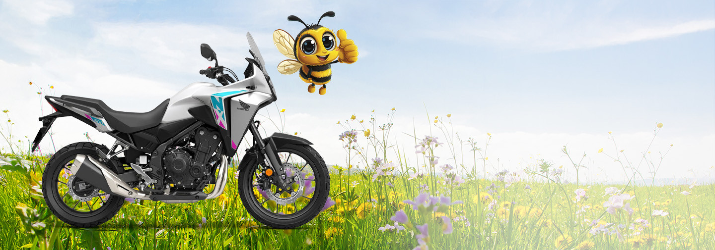 PŘIJEĎTE SI K NÁM<br>PRO VAŠE NOVÉ ŽIHADLO !<br>HONDA NX500