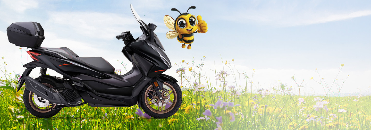 PŘIJEĎTE SI K NÁM<br>PRO VAŠE NOVÉ ŽIHADLO !<br>HONDA FORZA 125