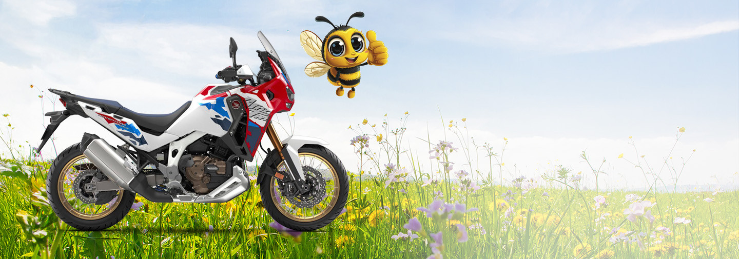 PŘIJEĎTE SI K NÁM<br>PRO VAŠE NOVÉ ŽIHADLO !<br>HONDA AFRICA TWIN<br>ADVENTURE SPORTS<br>