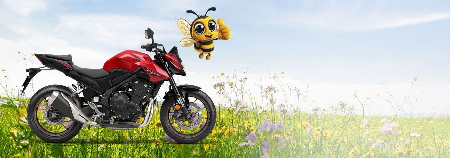 PŘIJEĎTE SI K NÁM<br>PRO VAŠE NOVÉ ŽIHADLO !<br>HONDA CB500 HORNET