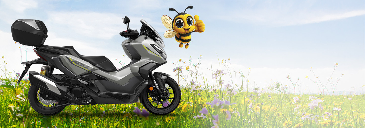 PŘIJEĎTE SI K NÁM<br>PRO VAŠE NOVÉ ŽIHADLO !<br>HONDA ADV 350